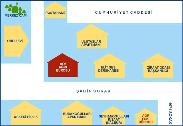ağrı aöf bürosu kroki
